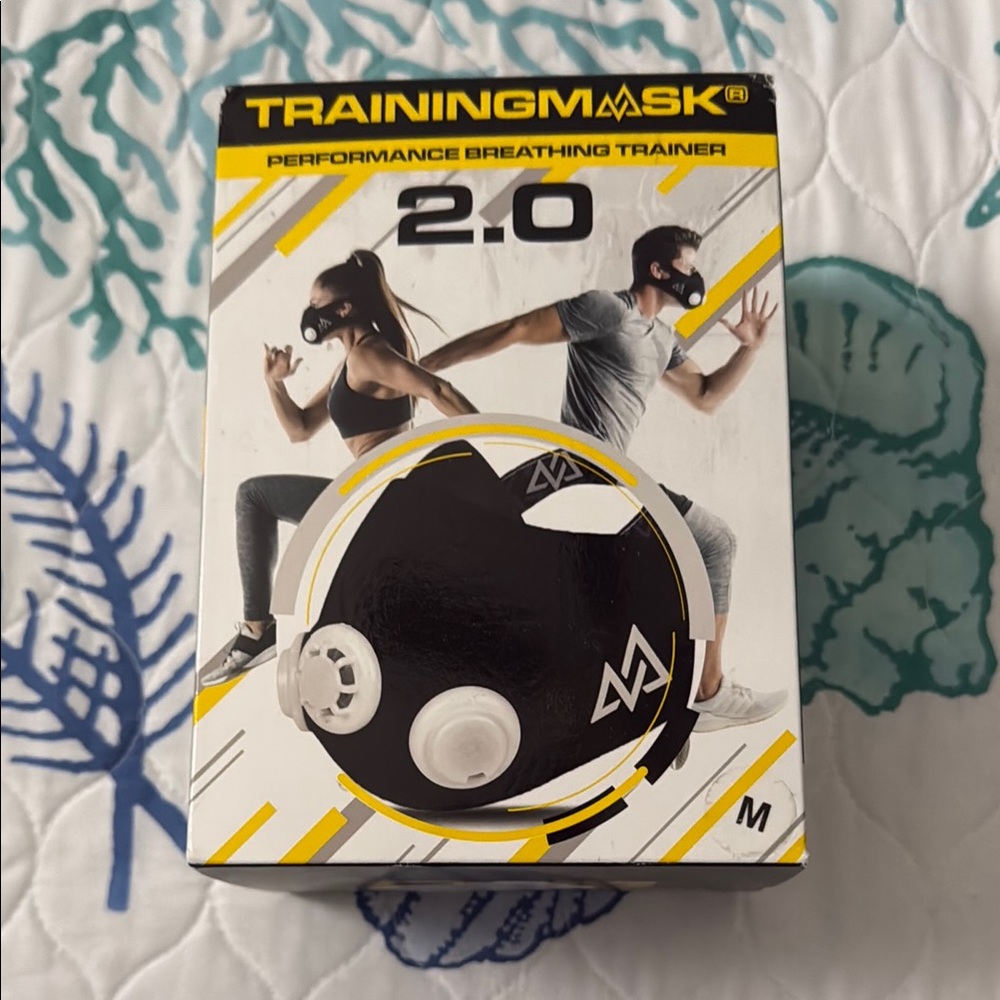 NIB TRAINING MASK 2.0 Performance Breathing Trainer, Black, Medium